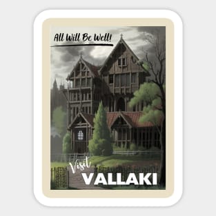 Vallaki Tourism Poster - Barovia Ravenloft D&D Art Sticker